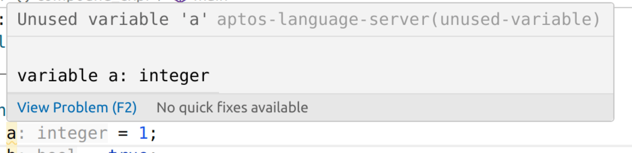 Diagnostic code example